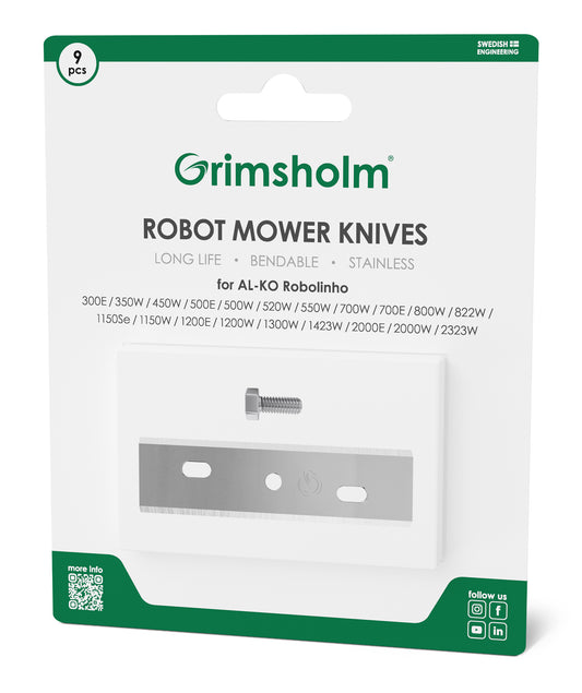 Knivar till AL-KO Robolinho (E-modeller), 9-pack