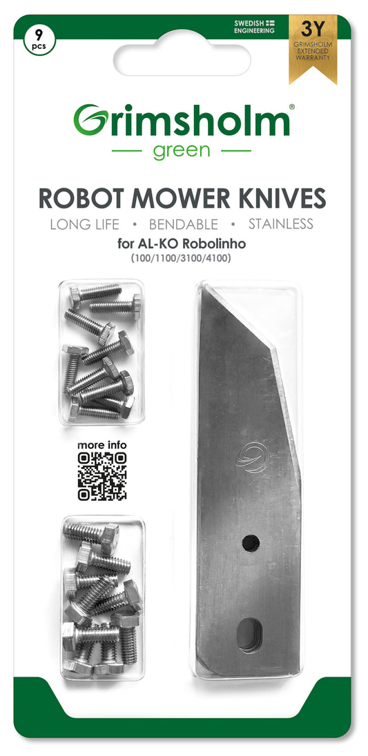 Knivar till AL-KO Robolinho (100, 1100...), 9-pack