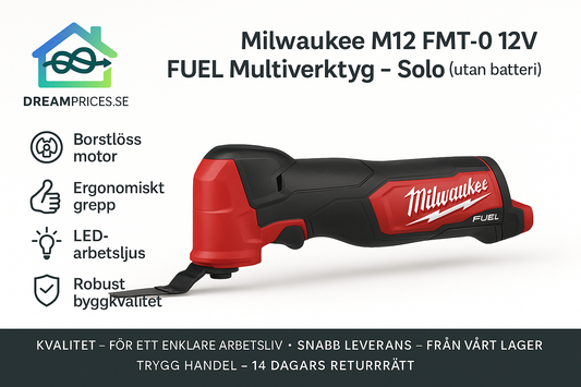 Milwaukee M12 FMT-0 12V FUEL Multiverktyg – Solo (utan batteri)