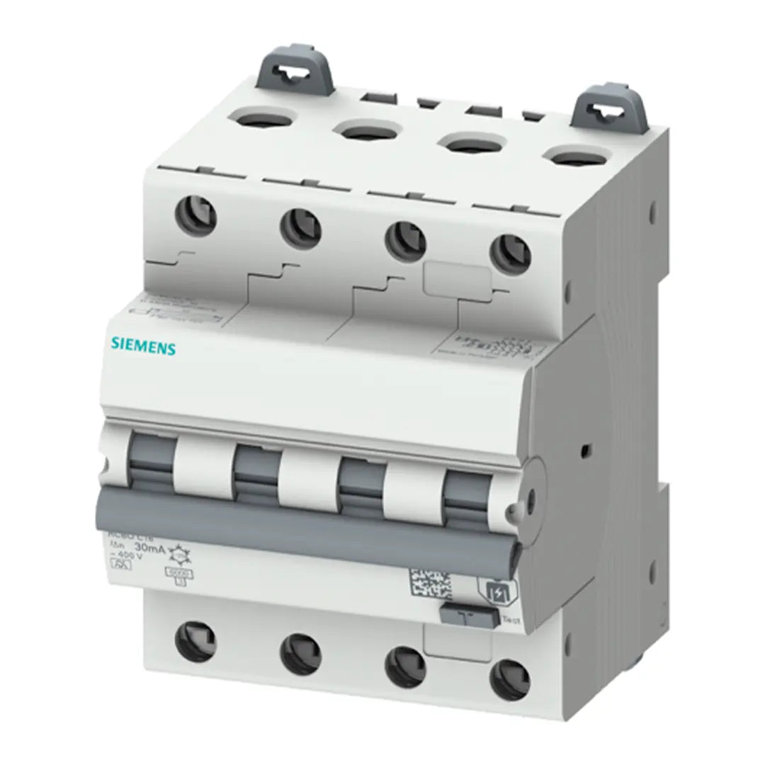 Siemens personskyddsautomat 3P+N 30mA 6kA C32a