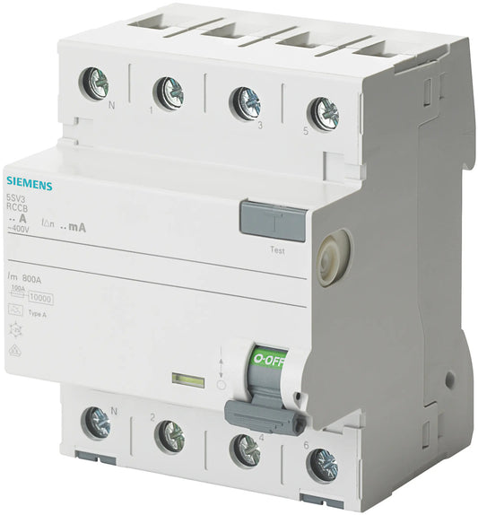Siemens Jordfelsbrytare typ A, 4-polig, 25A, 30mA, 400V