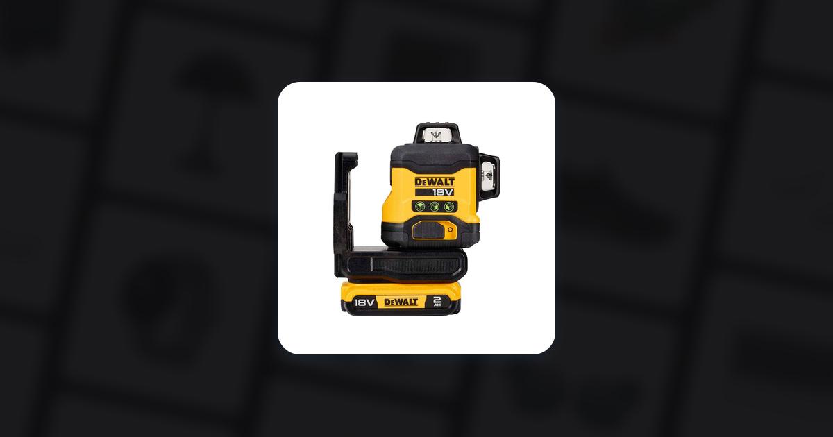 DeWalt DCLE34031D1 korslinjelaser grön