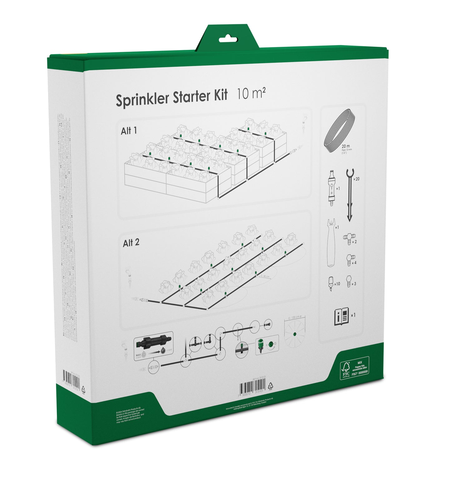 Mikrobevattning Startkit - Sprinkler (10 m²)