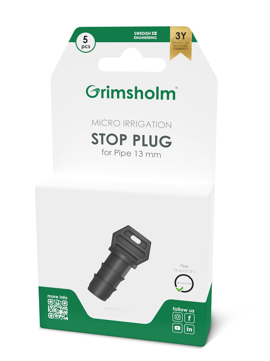 Stopp-plugg 13 mm (1/2"), 5 st