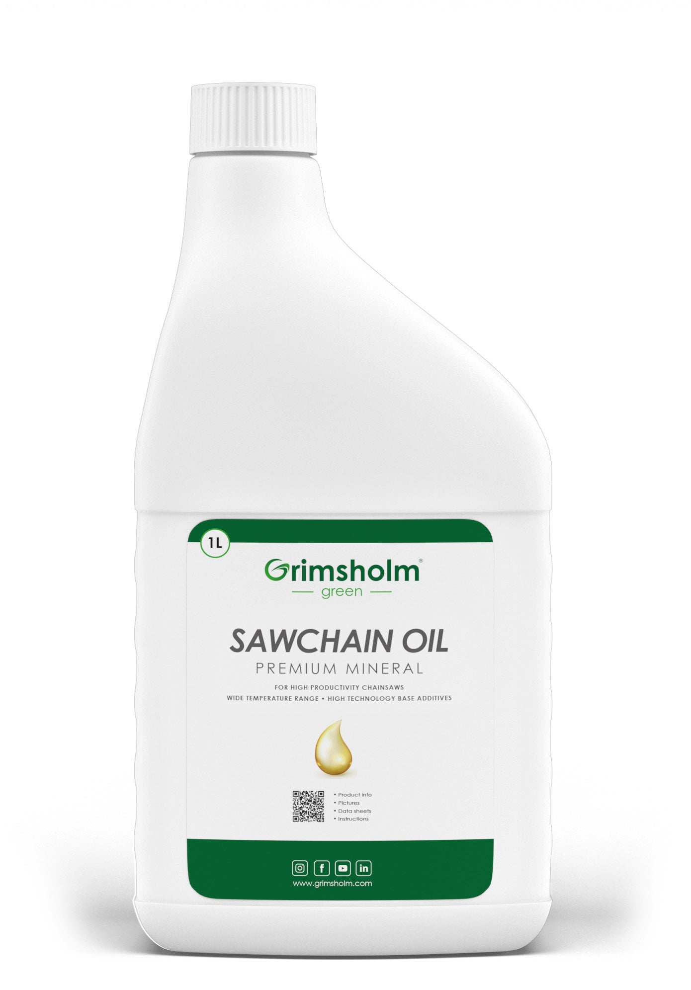 Sågkedjeolja Premium Mineral, 1 L