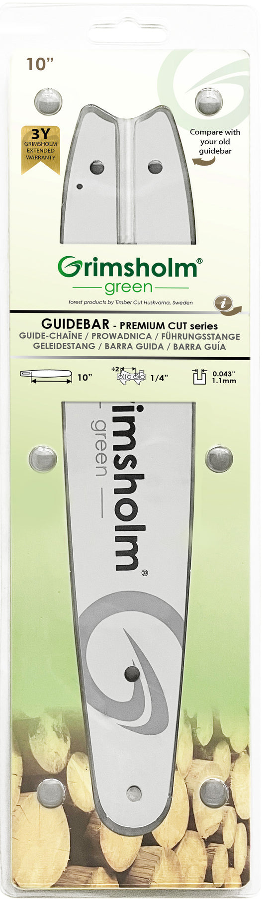 Motorsågssvärd Premium Cut 10" 1/4" .043"/1.1mm (för Stihl)