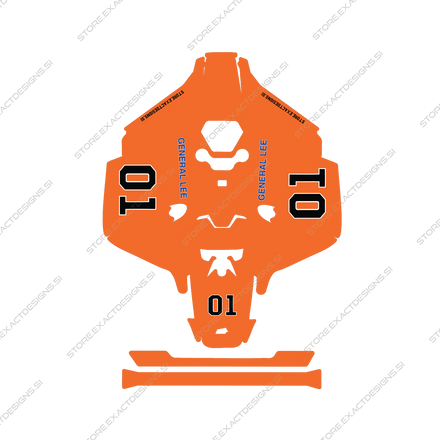 General Lee – Dekalkit för Mammotion robotgräsklippare