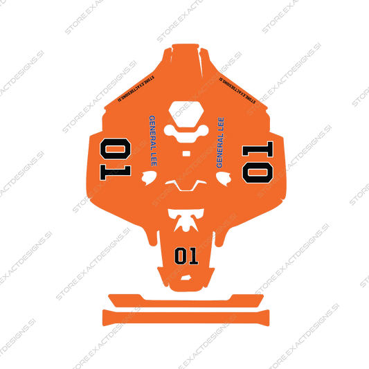 General Lee – Dekalkit för Mammotion robotgräsklippare