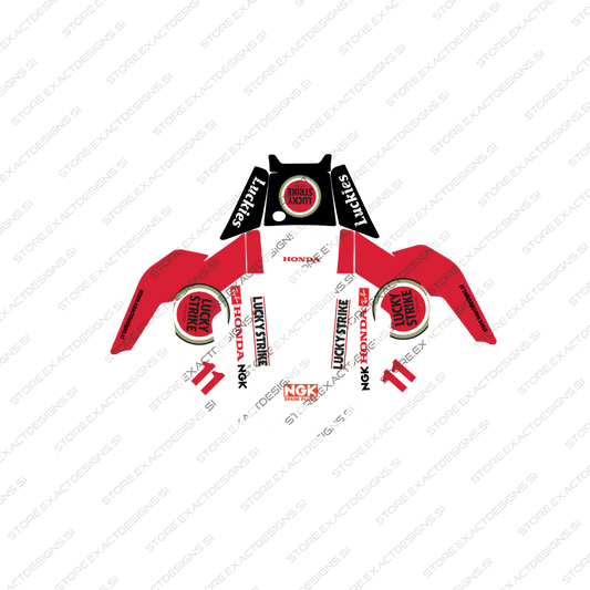 F1 Lucky Strike Honda – Aufkleber für Mammotion Mähroboter Exact Designs