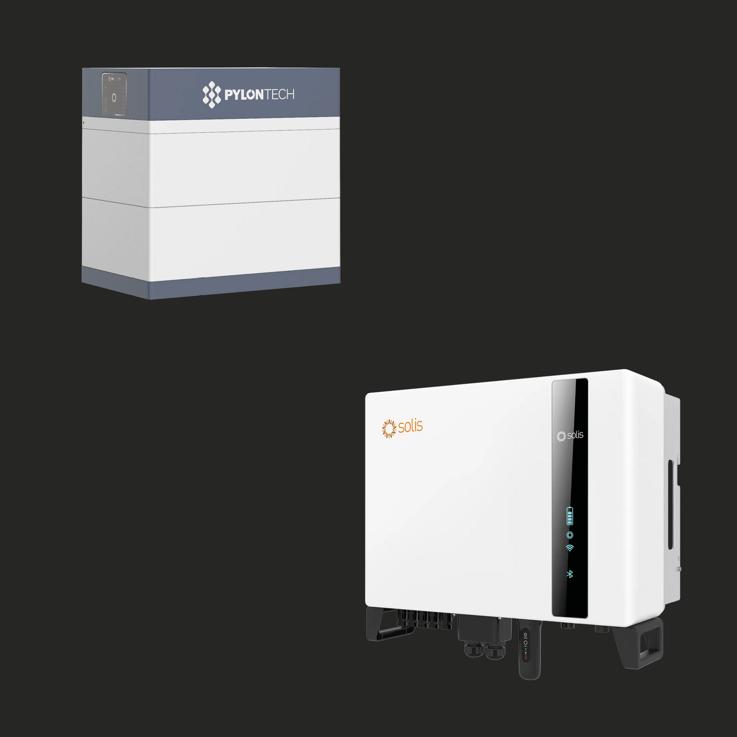PylonTech Paket (10kWh) 2x H3 Modul + FH3 BMS +Solis S6-EH3P10K-H-EU Hybrid VR