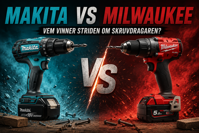 Makita eller Milwaukee? Vi jämför skruvdragarna