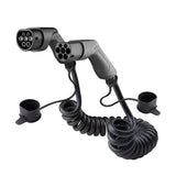 S-Line Laddkabel Typ2 16A 11kW 5M Spiral