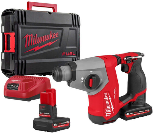 Milwaukee M12 FHAC16-502X 12V FUEL Borrhammare SDS+ – Kit 2x5,0Ah + laddare + väska