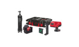 Milwaukee M12 3PL SKIT-401P 12V Grön Rotationslaser – Kit 4,0Ah + stativ + väska