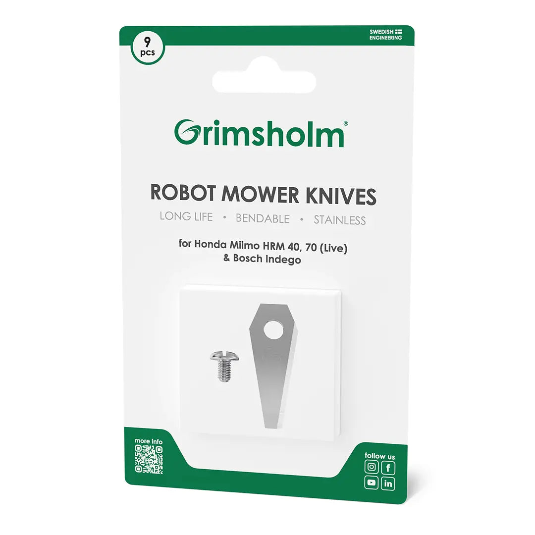 Knivar till Bosch Indego & Honda Miimo, 9-pack