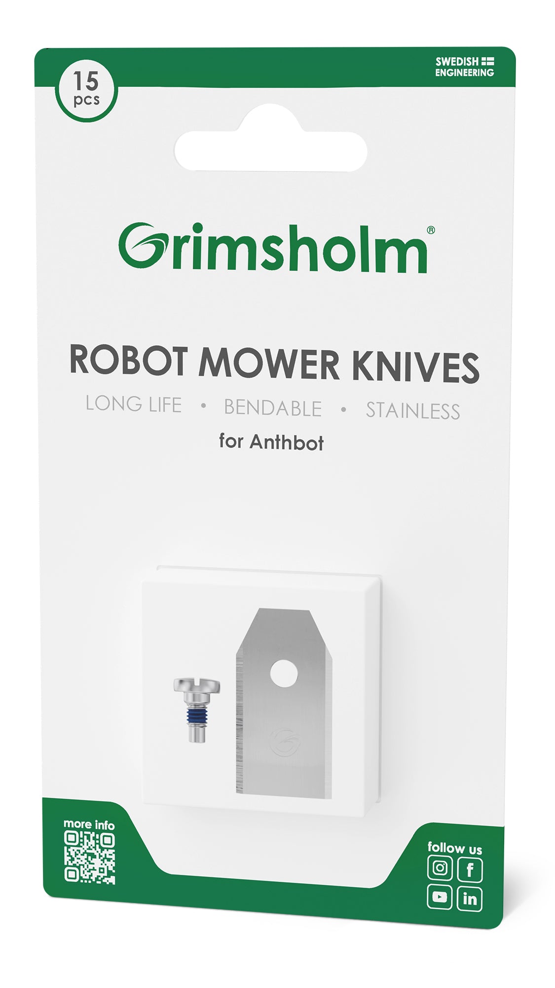 Knivar till Anthbot, 15-pack