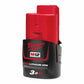 Milwaukee M12 B3 12V 3,0Ah Li-ion Batteri – Original