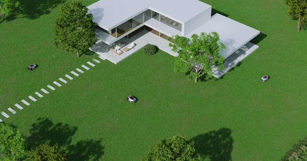 Dreame A2 2000 robotgräsklippare utan slinga med LiDAR och AI Vision