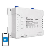 Sonoff 4CHR3 smart WiFi-brytare med 4 kanaler för belysning och apparater