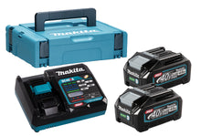 Makita 191J97-1 40V max XGT Laddare DC40RA + 2×4,0Ah Batteri i Makpac 1