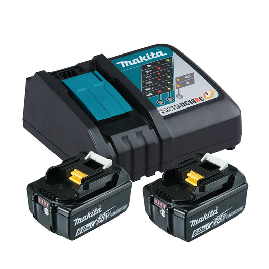 Makita 199480-6 Power Source Kit 2 x BL1860B och DC18RC