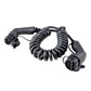 S-Line Laddkabel Typ2 16A 11kW 5M Spiral