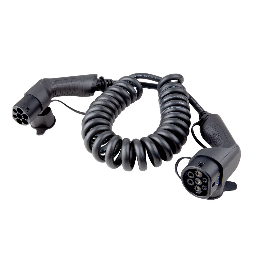 S-Line Laddkabel Typ2 16A 11kW 5M Spiral