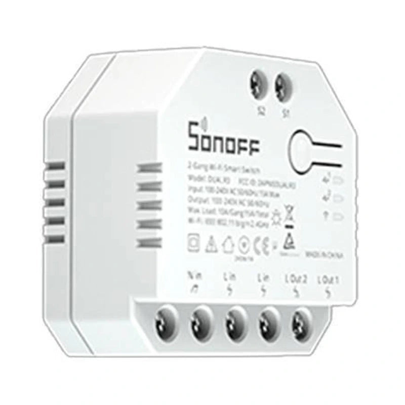 Sonoff Dual R3 smart WiFi-brytare med 2 kanaler och energimätning