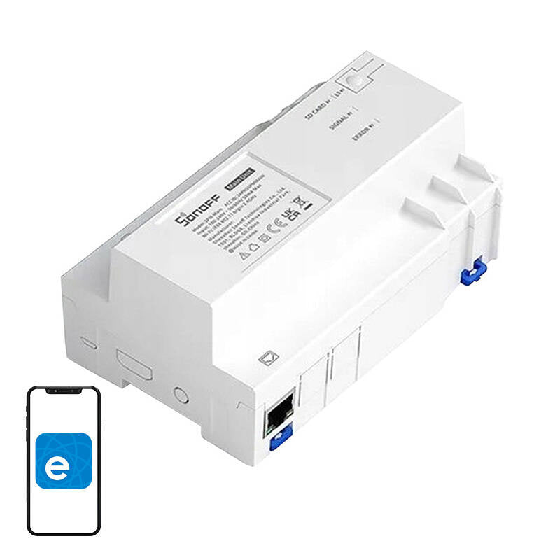 Sonoff SPM-Main styrmodul för energimätning, LAN och Wi-Fi, DIN-skena
