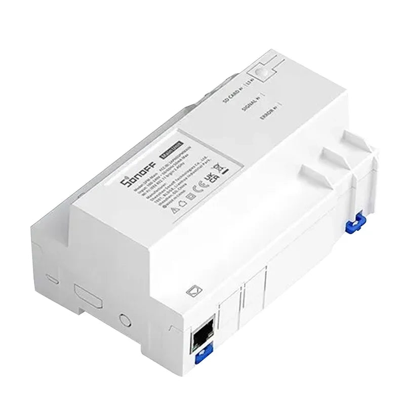 Sonoff SPM-Main styrmodul för energimätning, LAN och Wi-Fi, DIN-skena