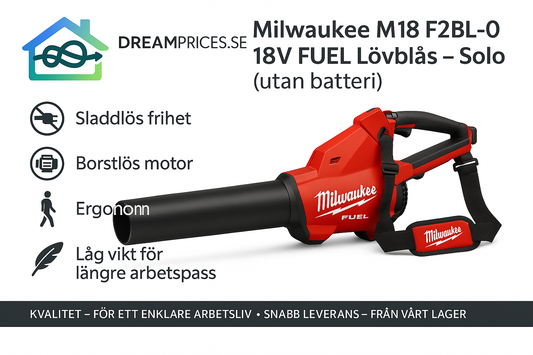 Milwaukee M18 F2BL-0 18V FUEL Lövblås – Solo (utan batteri)