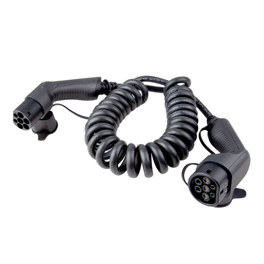 S-Line Laddkabel Typ2 16A 11kW 7M Spiral