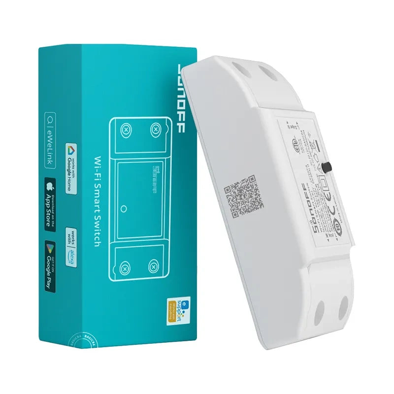 Sonoff BASICR4 smart Wi-Fi-styrmodul med ESP32, 10 A