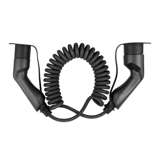 S-Line Laddkabel Typ2 16A 11kW 5M Spiral