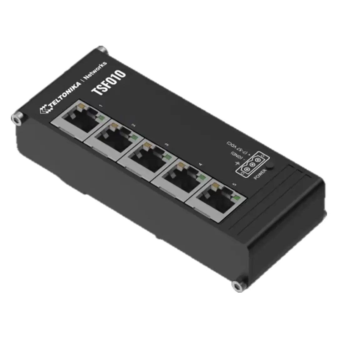 Teltonika TSF010 5xFE DIN Switch, 48V