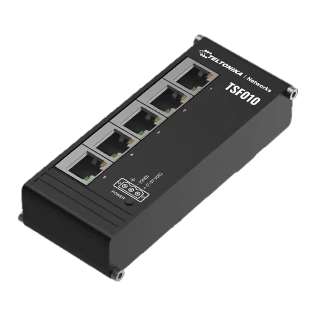 Teltonika TSF010 5xFE DIN Switch, 48V