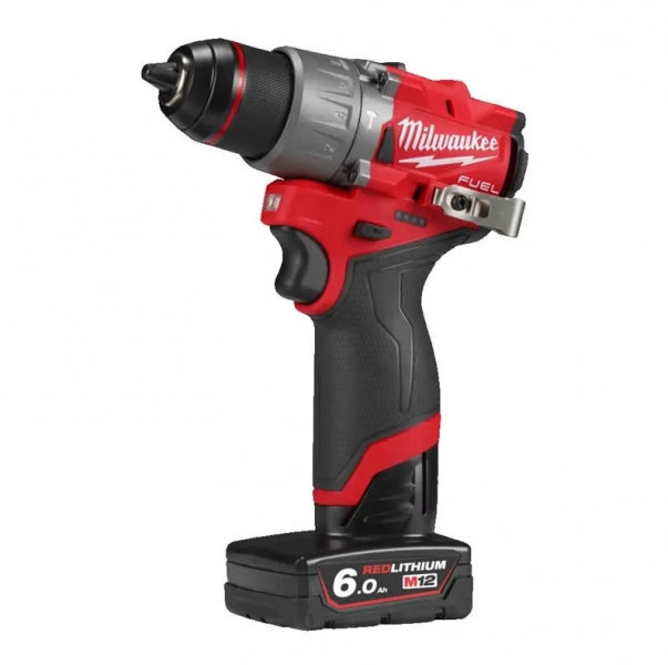 Milwaukee M12 FPD2-602X 12V FUEL Slagborrskruvdragare – Kit 2x6,0Ah + laddare + väska