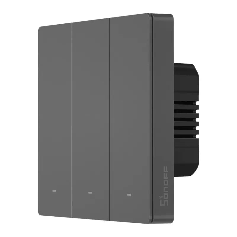 Sonoff M5 3C smart väggströmbrytare Wi-Fi, 3 kanaler, grå