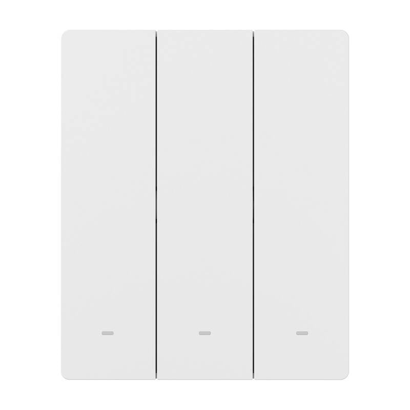 Sonoff M5-3C-80W smart väggströmbrytare Matter, 3 kanaler, för ram, vit