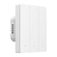 Sonoff M5-3C-80W smart väggströmbrytare Matter, 3 kanaler, för ram, vit
