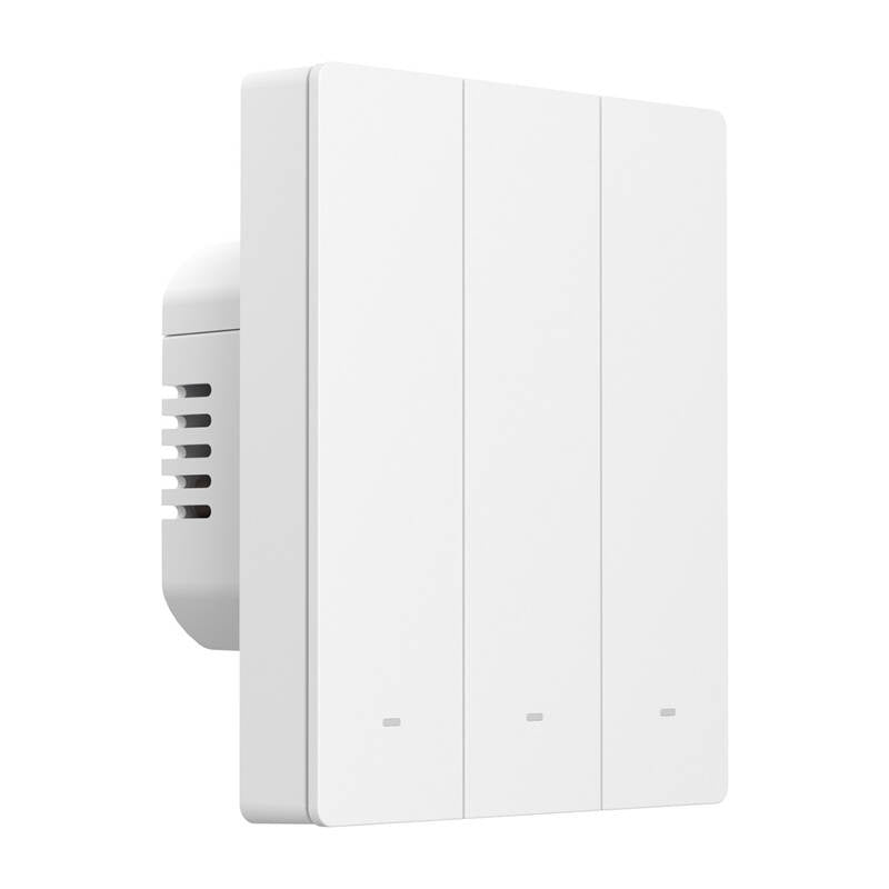 Sonoff M5-3C-80W smart väggströmbrytare Matter, 3 kanaler, för ram, vit