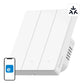 Sonoff M5-3C-80W smart väggströmbrytare Matter, 3 kanaler, för ram, vit