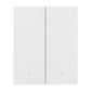 Sonoff M5-2C-80W smart väggströmbrytare Matter, 2 kanaler, för ram, vit