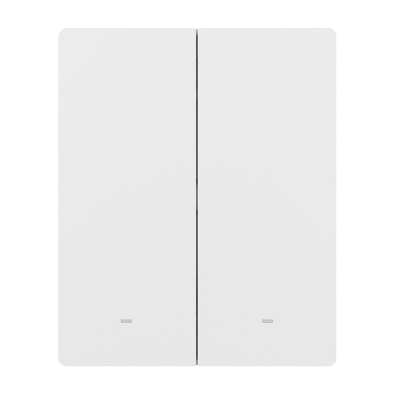 Sonoff M5-2C-80W smart väggströmbrytare Matter, 2 kanaler, för ram, vit