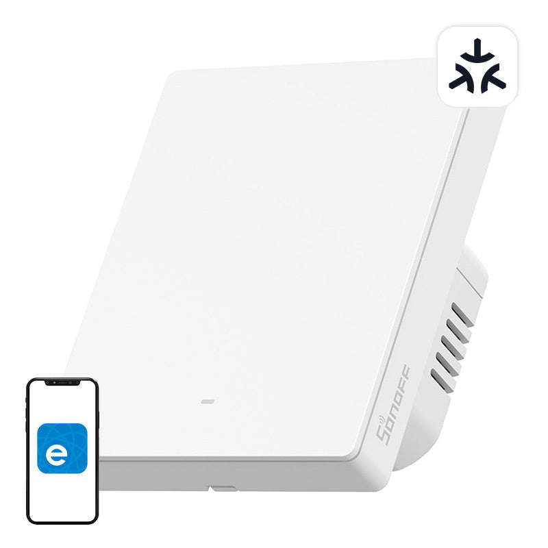 Sonoff M5-1C-80W Matter smart väggströmbrytare, 1 kanal, för ram