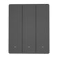 Sonoff M5-3C-80 smart väggströmbrytare Matter över Wi-Fi, 3 kanaler, grafit