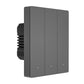 Sonoff M5-3C-80 smart väggströmbrytare Matter över Wi-Fi, 3 kanaler, grafit