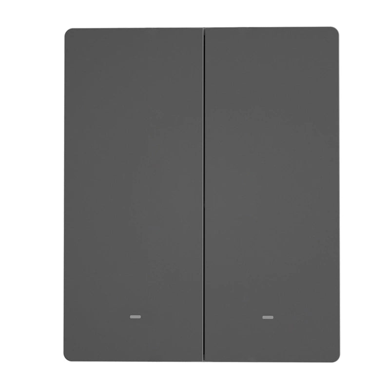 Sonoff M5-2C-80 smart väggströmbrytare Wi-Fi, 2 kanaler, grafit