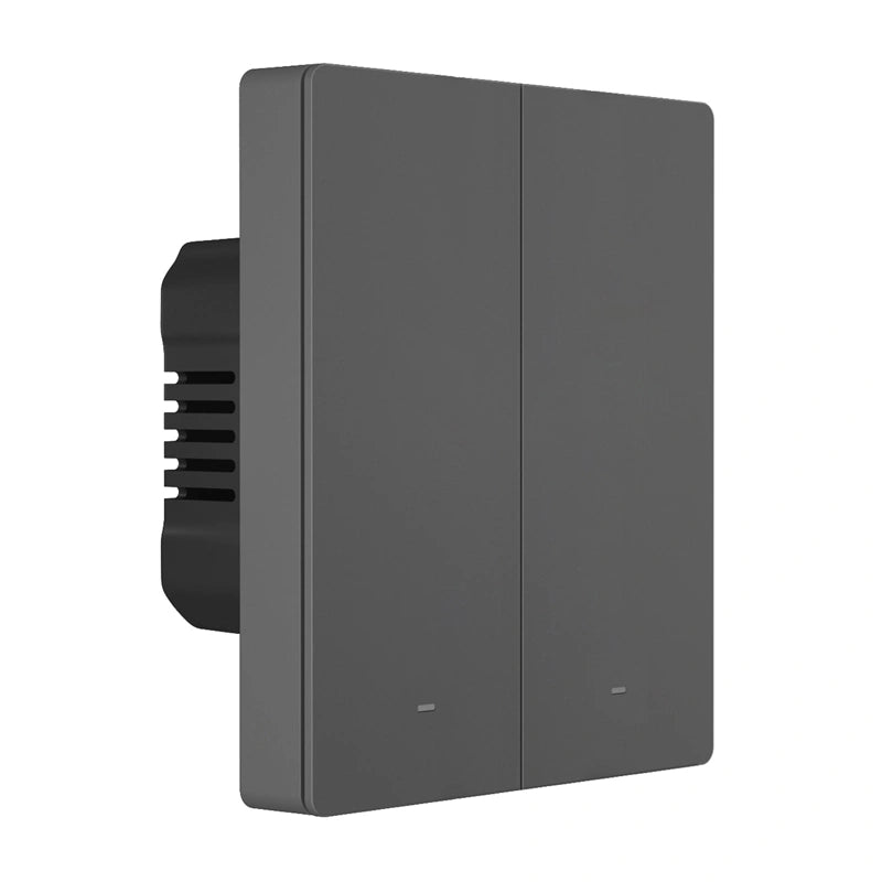 Sonoff M5-2C-80 smart väggströmbrytare Wi-Fi, 2 kanaler, grafit