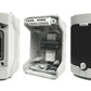Kapsling IP65 1x4 moduler med rökfärgad dörr
